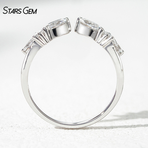 Anillo de Diamantes de Laboratorio en Oro Sólido de 10k Starsgem, Anillos de Boda, Anillo de Diamantes para Aniversario - Product Image 5