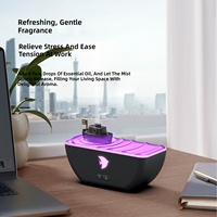 Nouveau diffuseur d'arômes intelligent en forme de bateau, éclairage d'ambiance sept couleurs, forte production de brume, alimentation USB, 36 dB, désodorisant/humidificateur