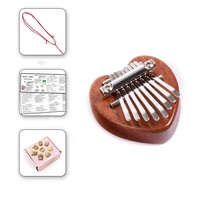 Wholesale 8 Keys Mini Acrylic & Wooden Kalimba Thumb Piano Orff Musical Percussion Instrument for Kids Playing and Performance