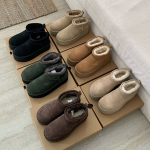 Stivali da <span class=keywords><strong>neve</strong></span> classici da <span class=keywords><strong>donna</strong></span> con Logo Designer stivali da lavoro Ultra Mini da uomo stivaletti invernali <span class=keywords><strong>scarpe</strong></span> pantofola - Product Image 6