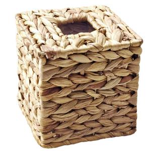 Caja de pañuelos tejida a mano con paja para decoración del hogar, oficina, habitación de hotel, cesta de almacenamiento multiusos para escritorio, color natural RD235076 - Product Image 2