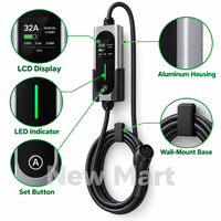 Chargeur intelligent pour véhicules électriques de type 2 CE RoHS 7kW 11kW 22kW 16A 32A 230V 380V APP WiFi Bluetooth Équilibrage de charge Minuterie IP65 IK10 Maison OEM ODM