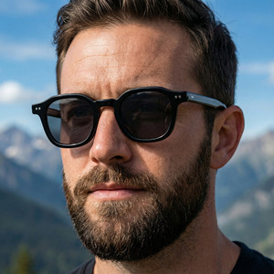 Lunettes de soleil carrées pour hommes ZT-99304, verres PC UV400, monture noire en plastique et métal, protection solaire classe 2 pour usage extérieur - Product Image 4