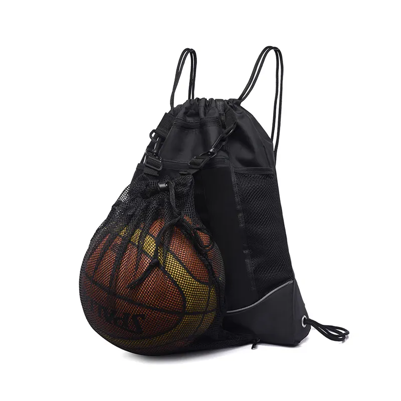 ZR062 comoda spalla da basket borsa da viaggio per sport all'aria aperta di grande capacità borsa a rete nascosta