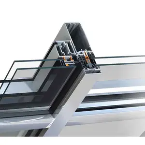 Pabrik Profil Aluminium untuk Tirai Dinding, Glazed Dinding