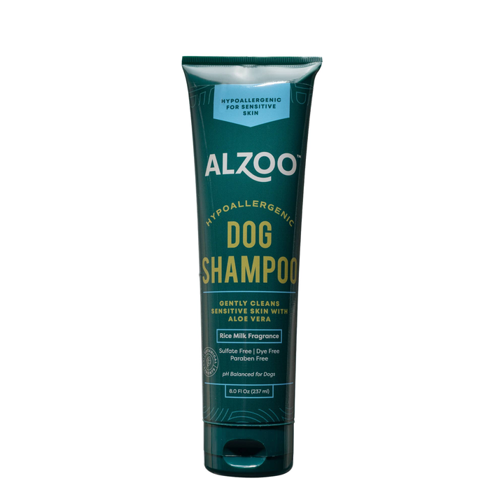 TD ALZOO 8oz Plant-Based Hypoallergenic Dog Shampoo Eco-Friendly Pet Grooming Product