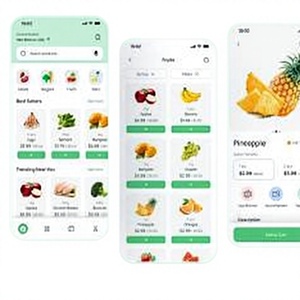 Application de livraison d'épicerie : commandez des produits frais et des essentiels quotidiens en ligne avec des paiements sécurisés, compatible Mac, en stock - Product Image 1
