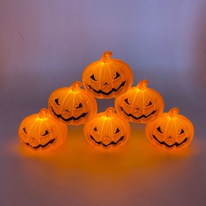 Lanterne Citrouille Lumineuse d'Halloween – Décoration d'Ambiance Sinistre pour les Fêtes, Petite Veilleuse en PVC, Jouet d'Intérieur, Cadeau - Product Image 5