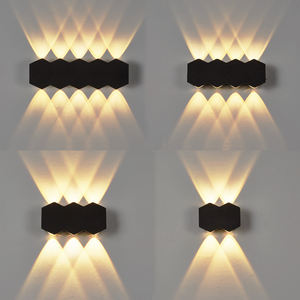Applique murale Led carrée imperméable, pour l'intérieur et l'extérieur, design moderne, idéale pour un Corridor, une porte, un couloir ou un couloir, 4 unités - Product Image 1