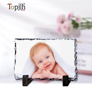 Topjlh sublimation blanc rock <span class=keywords><strong>photo</strong></span> <span class=keywords><strong>ardoise</strong></span> roche pierre cadre pour bricolage impression décoration de la maison personnalisé <span class=keywords><strong>Photo</strong></span> cadre Sublimation <span class=keywords><strong>ardoise</strong></span> - Product Image 2