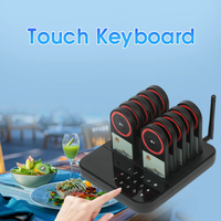 Système d'appel sans fil pour restaurant, système d'appel client, pager alimentaire étanche avec touche silencieuse pour café, pâtisserie, food truck