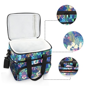 Hawaiian Custom <b>Cooler</b> Picnic Tropical Flower Insulated Lunch <b>Box</b> Large Waterproof <b>Cooler</b> Bag for Picnic Beach Outdoor - Product Image 3