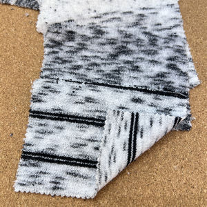 L7916 # tela jacquard de punto de doble color telas de toallas coloridas hilo teñido 280gsm 20% RAYON 77% poliéster 6% spandex - Product Image 2