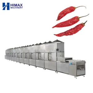 Máquina de secado industrial de acero inoxidable Jinan HIMAX para horno microondas, secador de túnel de comida para camarones y mariscos a bajo precio