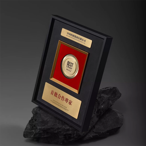 व्यक्तिगत पत्थर धातु प्रमाण पत्र पट्टिका पुरस्कार ट्रॉफी और पट्टिकाओं के लिए लाल सोने की चांदी में अक्षरों को प्रदर्शित किया गया - Product Image 2