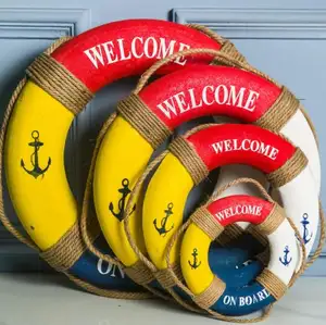 ハンギングフォーム救命浮輪地中海スタイルの工芸品家の装飾救命浮輪