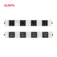 Système de souffleur ionisant ESD intelligent SUNPN avec surveillance en temps réel RS485 LoRa, ventilateur multiple suspendu pour salle blanche et ligne d'assemblage