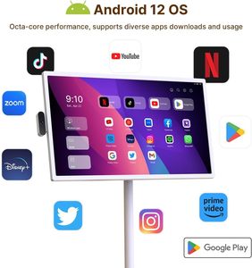 21.5 Inch 24 Inch 32 Inch <b>Portable</b> Smart Android <b>TV</b> With 15000MAH Lithium Battery - Product Image 2
