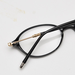 Lunettes ovales rétro pour femmes, lunettes Y2K à monture petite et léopard, nouvelle mode simple vintage, lunettes décoratives pour filles - Product Image 3
