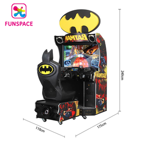 Funspace trò chơi phòng đồng tiền hoạt động Arcade lái xe trò chơi đua xe mô phỏng BAT người đàn ông xe đua trò chơi máy - Product Image 1