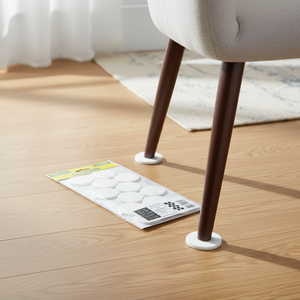 Almohadillas Protectoras de Piso Circulares Autoadhesivas de EVA Blancas de 40 mm para Patas de Muebles - Product Image 3