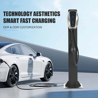 Nouvelle borne de recharge murale pour véhicules électriques minimaliste 7 kW 32 A GB/T, IP54, charge intelligente, écran LCD, compatible APP/RFID, garantie 1 an, usage domestique