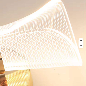 חומר אקריליק ברזל LED שלושה מצבי אור ניתן לעמעום מנורת קיר לחדר שינה מינימליסטי סִגְנוֹן - Product Image 5