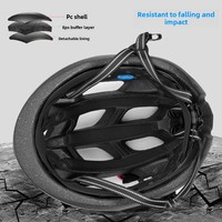 Feu arrière intégré double casque de sport pour hommes femmes Sports de plein air vélo équipement d'équitation motif visage en plastique pour route de montagne