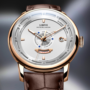 Relojes de Buena Calidad al por Mayor LOBINNI 18071 Relojes para Hombre 2021 Reloj de Pulsera Automático - Product Image 2