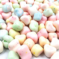 Snoepgoed groothandel OEM/ODM op maat privélabel knapperige marshmallows kleurrijke zoete snoepjes suikerspin