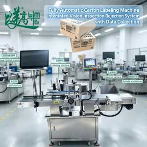 Machine d'étiquetage automatique de cartons avec système intégré d'inspection par vision et de collecte de données de rejet - Product Image 2