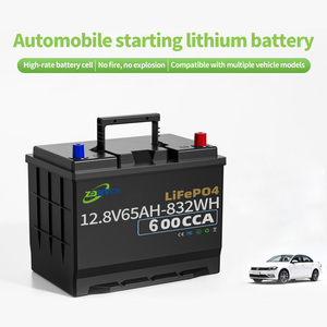 แบตเตอรี่สตาร์ทสำหรับร้านซ่อมรถยนต์ ชาร์จเร็ว ทนต่อสภาพอากาศหนาวเย็น 65Ah 12.8V แบตเตอรี่โซลิดสเตท LiFePO4 3000 รอบการใช้งาน - Product Image 1