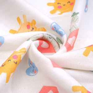 ผ้าเฟรนช์เทอร์รี่เนื้อหนาพิมพ์ลายสำหรับผ้ามีฮู้ด260แกรมสีฟ้า - Product Image 4