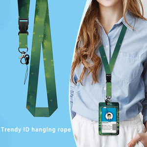 Lanière rétractable en polyester avec motif époxy imprimé chat, porte-badge et porte-clés, impression UV, vente en gros - Product Image 4