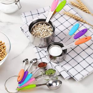 Juego de 10 Tazas y Cucharas Medidoras de Acero Inoxidable de Primera Calidad - Product Image 4