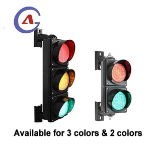 หัวไฟสัญญาณจราจร LED 3 ทิศทางขนาด 100 มม. สำหรับการควบคุมการเข้าออก สถานที่ฝึกอบรมการจราจร - Product Image 4