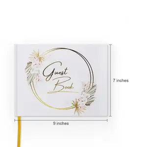 Braut benutzer definierte Hochzeits buch Gästebuch vergoldete Kanten Hochzeit Gästebuch mit Stift Idee Fotos Unterschrift