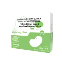 Comprimés de haricot blanc et de champignon blanc - Formule enrichie en fibres alimentaires pour une meilleure densité osseuse, 2g, 30 comprimés pour