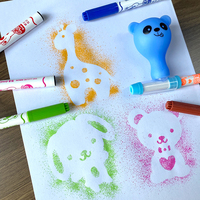 Marqueurs aquarelle multicolores personnalisés avec logo fournisseur, pointe feutre, encre couleur arc-en-ciel, stylos marqueurs aérographe, ensembles de stylos pour cadeaux