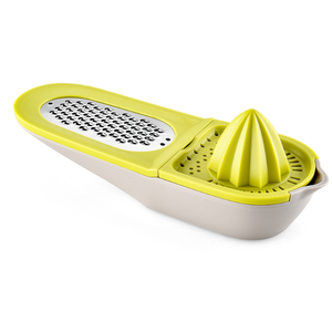 Presse-agrumes manuel en plastique Mixwares 3 en 1 avec logo personnalisé pour presser les agrumes, zester et préparer les aliments - Product Image 3