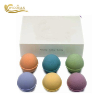 Coffret de bombes de bain relaxantes, coffret cadeau de bombes de bain effervescentes, bombes de bain hydratantes aux huiles essentielles, fournitures de bain en gros pour spa à domicile