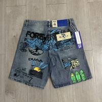Shorts en jean décontractés pour hommes et femmes, imprimés créatifs et tendance, les plus vendus en Europe, vente en gros DUAA