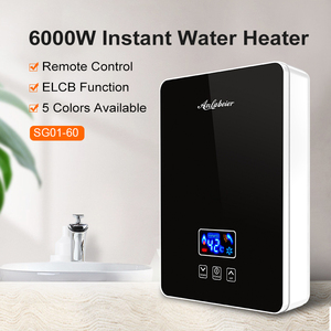 Original Manufacturer Wholesale portable 220V 6000W hot water heaters Quick replied speed heat <b>shower</b> for bathroom - Product Image 2