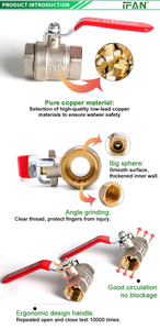 IFAN fabrika OEM ODM pirinç küresel vana PN25 1/<span class=keywords><strong>2</strong></span> inç 4 inç tam liman dövme pirinç küresel vanalar için su gazı - Product Image 5