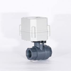 วาล์วบอลไฟฟ้า Tonhe DN15 1 นิ้ว วัสดุพลาสติก สำหรับน้ำและอากาศ อุณหภูมิปกติ แบบตรงผ่าน ทนทานต่อการกัดกร่อน - Product Image 1