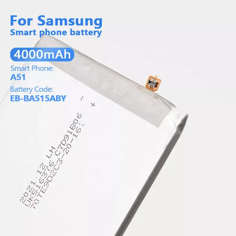Yedek EB-BA515ABY pil Samsung Galaxy A51 a515 telefonu batterie 4000mAh