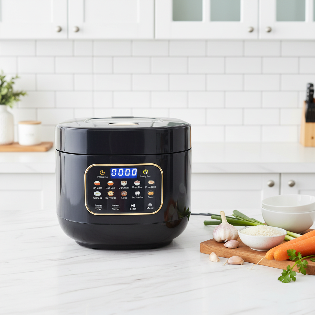 Professional Portable 3L Smart Electric Rice Cooker Low-Sugar Function Square Design Touch Screen Multi-Functional Household Use