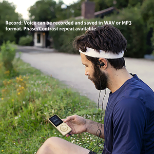 เครื่องเล่น MP3 ขนาดเล็ก อลูมิเนียมอัลลอยด์ เสียงแบบไม่สูญเสีย วิทยุ FM เครื่องบันทึกอีบุ๊ค แบตเตอรี่ใช้งานได้มากกว่า 20 ชั่วโมง อุปกรณ์เสียงพกพา - Product Image 4