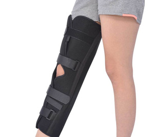 <span class=keywords><strong>Attelle</strong></span> de soutien de jambe complète à trois panneaux, <span class=keywords><strong>attelle</strong></span> de <span class=keywords><strong>genou</strong></span> droite en alliage d'aluminium pour pré-<span class=keywords><strong>genou</strong></span> et postopératoire et blessure - Product Image 5