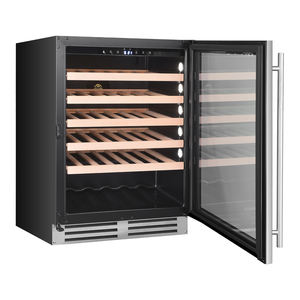 Enfriador <span class=keywords><strong>de</strong></span> vino Enfriador 46 botellas Refrigerador <span class=keywords><strong>de</strong></span> vino <span class=keywords><strong>de</strong></span> una sola zona Bodega Independiente Operación silenciosa Nevera Cavas Para Vino 220 - Product Image 5